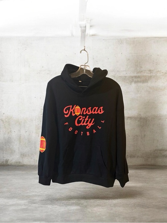 The Unbranded Brand Other - Kansas City Football Crewneck Sweatshirt - Black Unisex